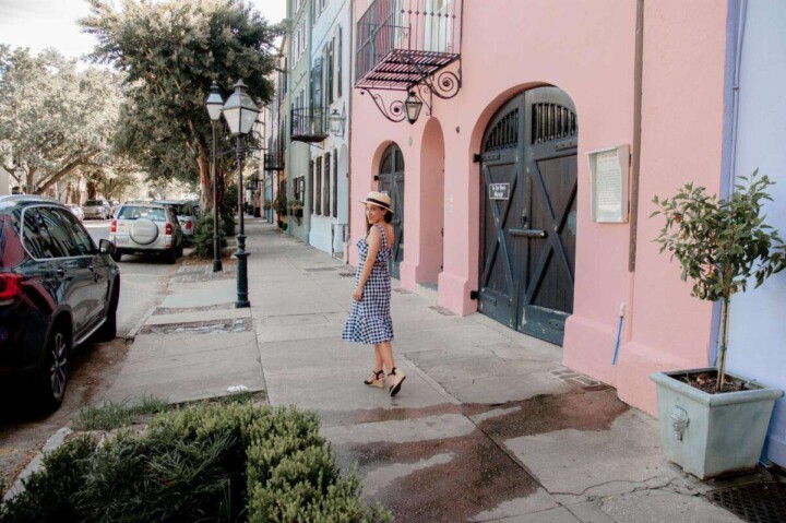 Walking Down Rainbow Row