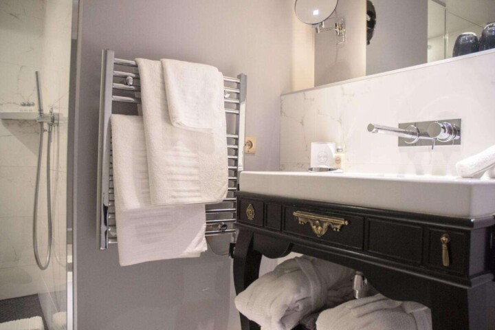 Towel Heating Rack at La Maison Favart