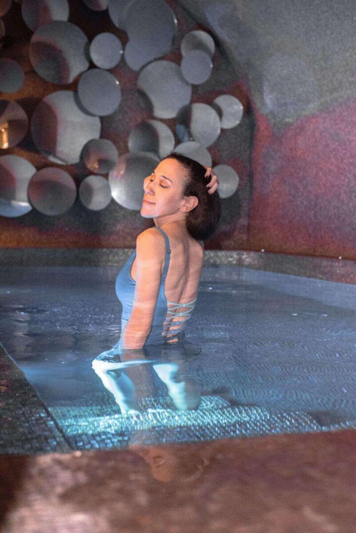 Heated plunge pool at La Maison Favart