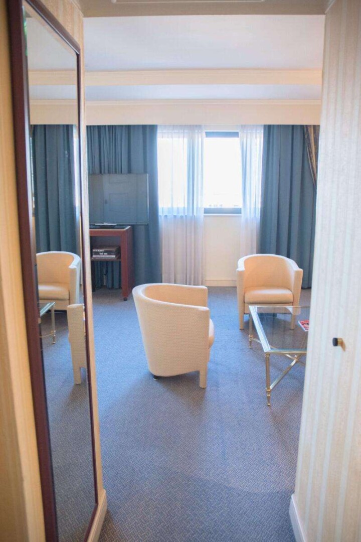 Entrance to our room at Le Châtelain Brussels Hotel