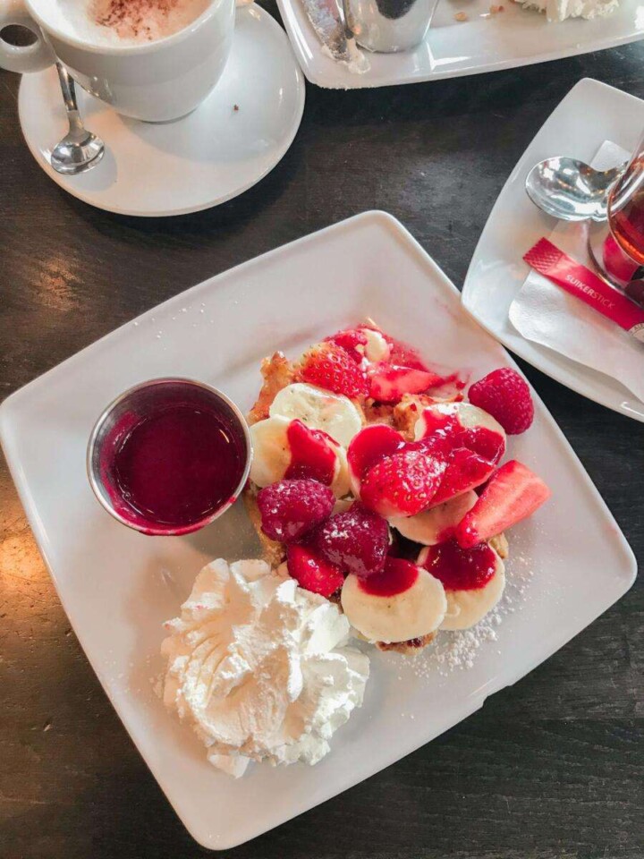 Belgian waffle in Bruges