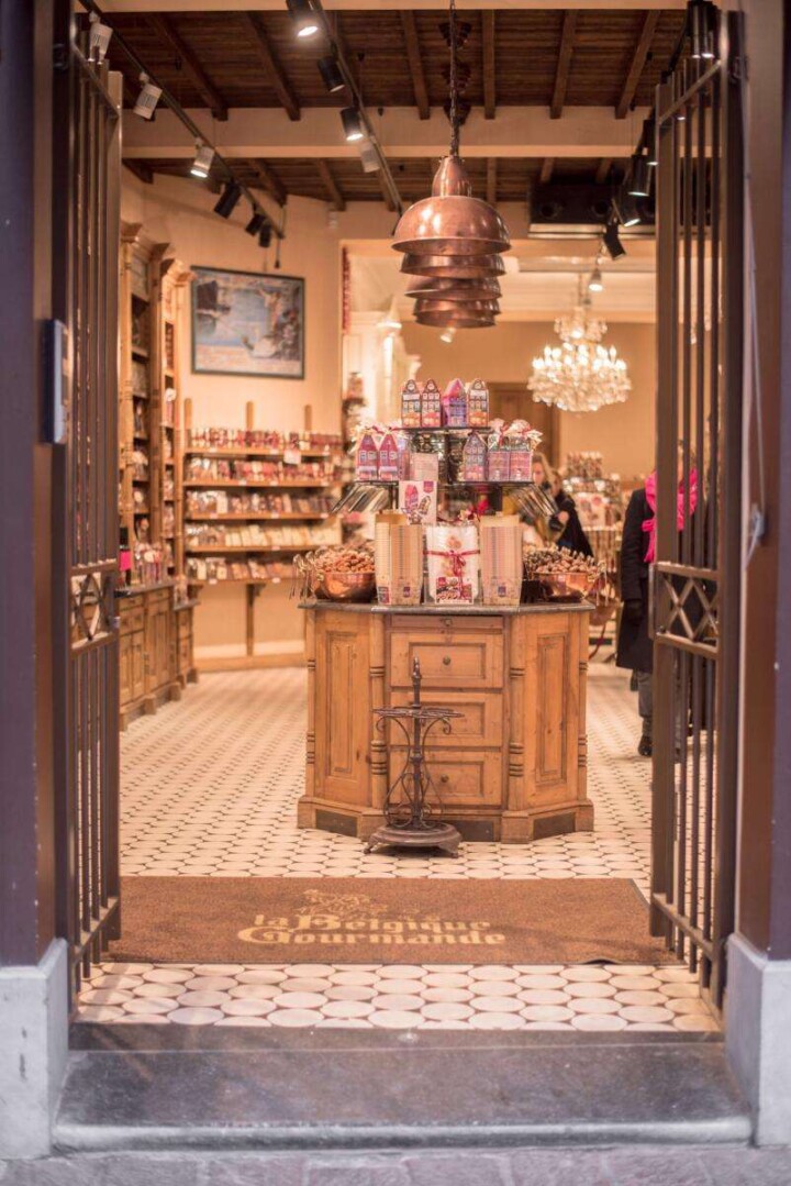 Chocolate shops in Bruges