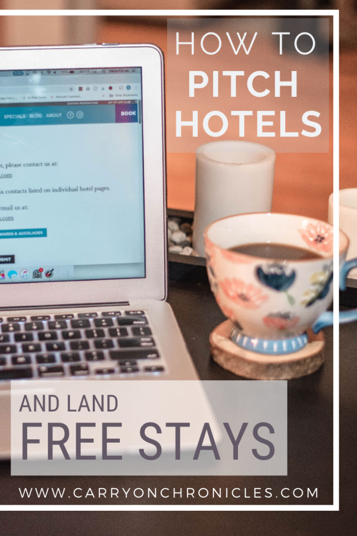 How to pitch hotels and land free stays