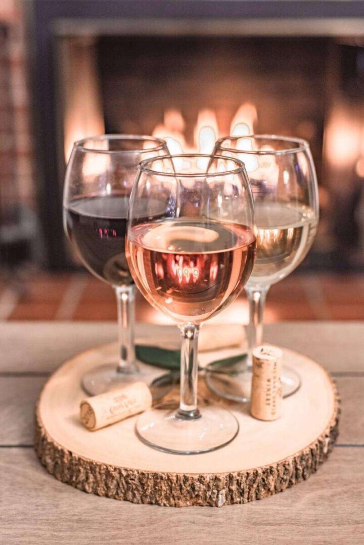 wine tasting with international varieties