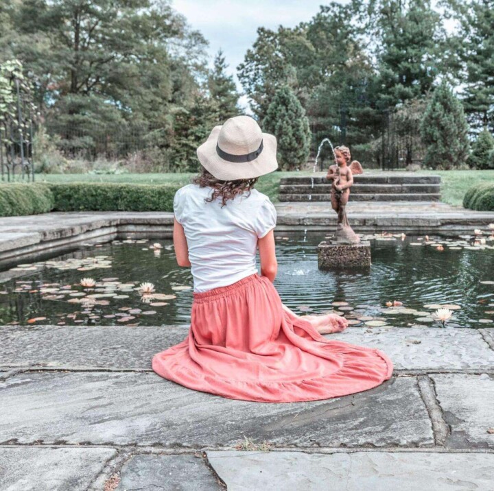 fountain at Bartow-Pell Mansion Museum in the Bronx