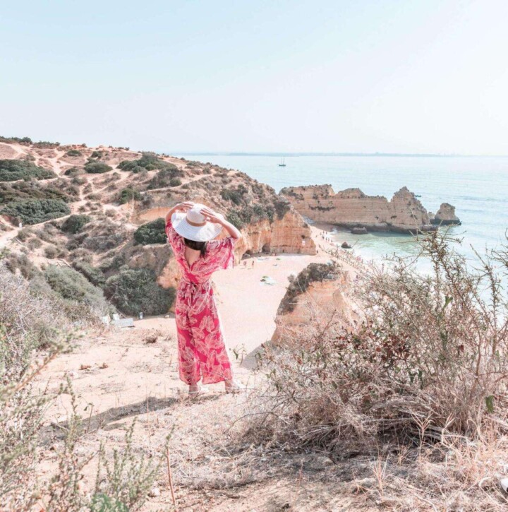 Praia Dona Ana beach in Lagos, Portugal