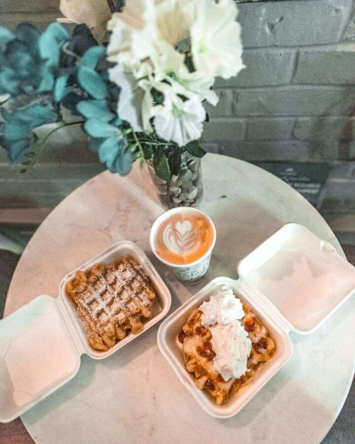 liege waffles at Mirabelle Savannah